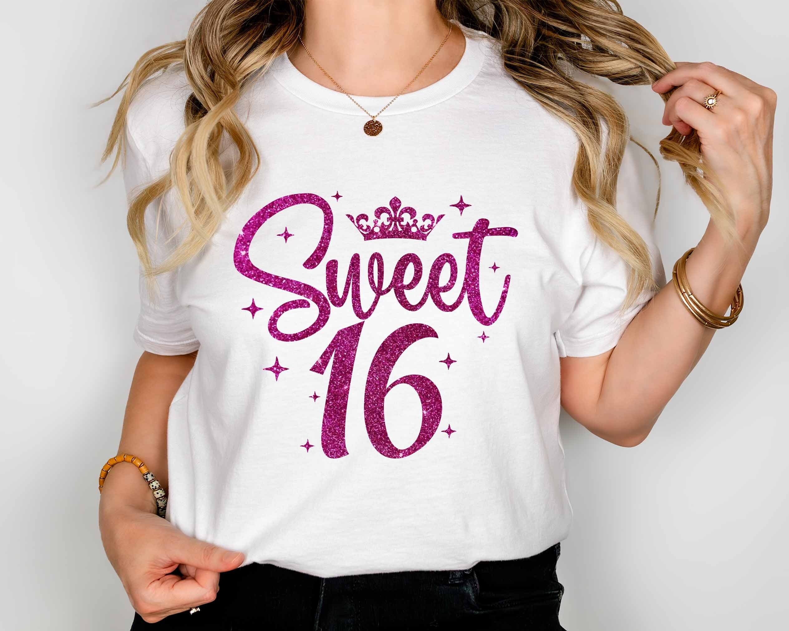16th Birthday Shirt, 16th Birthday Girl, Sweet 16 Birthday Girl T-Shirt, Cute Birthday Girl, Birthday Shirt For Daughter, Sweet Sixteen Tee