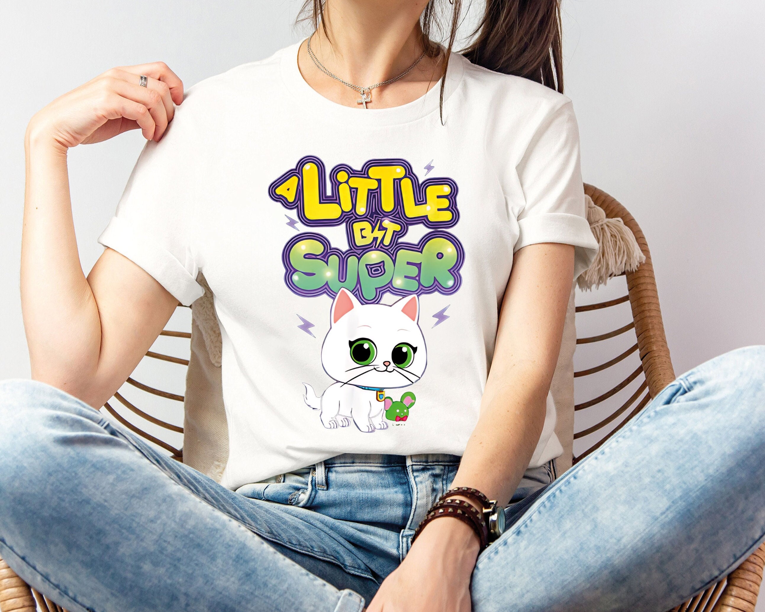 A Little Bit Super Shirt, Disney Junior SuperKitties Bitsy T-Shirt, Disney Junior Cat Tee,  SuperKitties Tees, Disney Cat Lover Shirts
