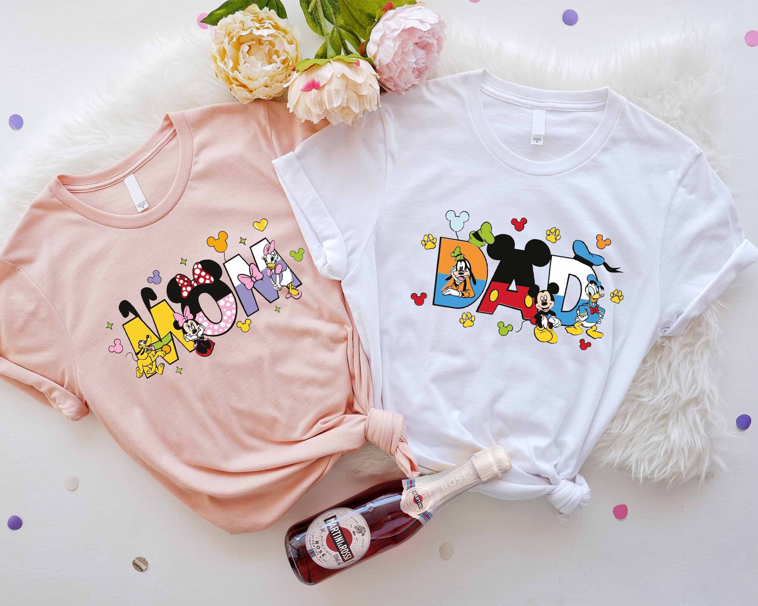Disney Mom and Dad Shirts, Mickey Dad Shirt, Minnie Mom Shirt, Custom Disney Family Shirt, New Mom Shirt, New Dad Shirt