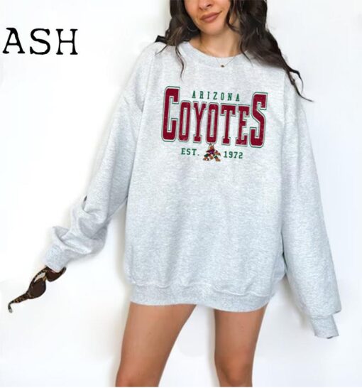 Vintage Arizona Coyotes Sweatshirt, 90s Arizona Hockey Sweatshirt, Retro Style Hockey Crewneck, Arizona 90s Sweatshirt