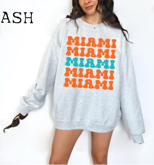 Miami Football Shirt, Vintage Miami Football Shirt, Retro Miami Football Women Shirt, Miami Florida Football Toddler Shirt