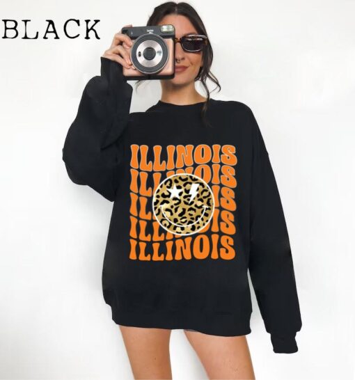 Illinois Sweatshirt, Illinois Crewneck, Illinois Shirt, Trendy Illinois Sweatshirt, Trendy Illinois Shirt, Illinois Gift, Womens Illinois