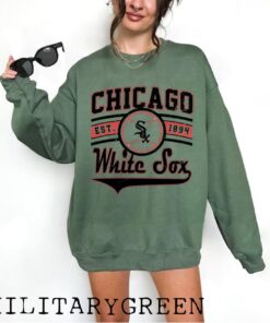 Vintage Chicago White Sox EST 1894 Shirt, Chicago Baseball Hoodie, Vintage Baseball Fan Shirt, Chicago White Sox Shirt, Baseball Unisex Tee