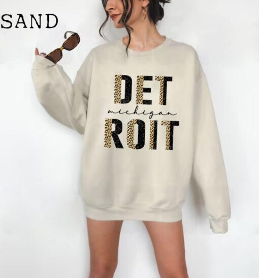 Detroit Sweatshirt, Detroit Shirt, Detroit Gifts, Detroit Sweater, Detroit Souvenir Jumper,Gift For Travel Lover, Womens Girls Detroit Shirt