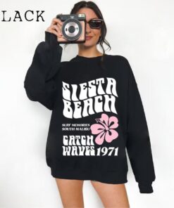 Siesta Beach Sweatshirt Ocean Beach Sweatshirt Tumblr Sweatshirt Coconut Girl Trendy Sweatshirt Aesthetic Hoodie Trendy Sweatshirt