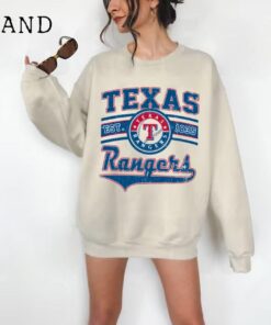 Vintage Texas Ranger Crewneck Sweatshirt / T-Shirt, Rangers EST 1835 Sweatshirt, Texas Baseball Game Day Shirt, Retro Rangers Shirt