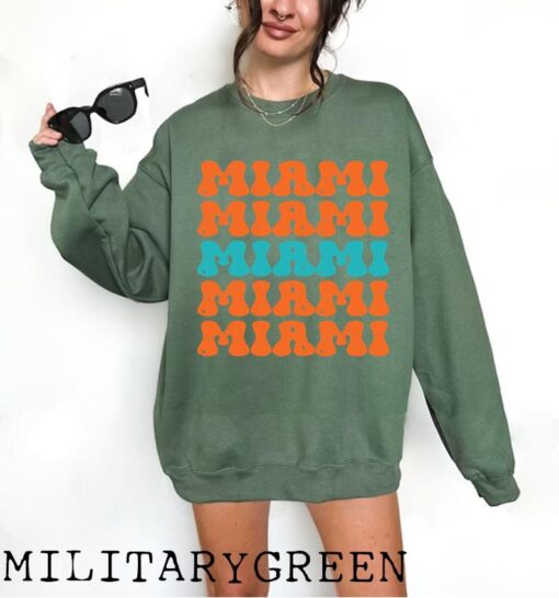 Miami Football Shirt, Vintage Miami Football Shirt, Retro Miami Football Women Shirt, Miami Florida Football Toddler Shirt