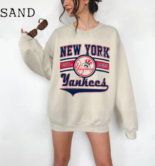 Vintage 90s MLB New York Yankees Shirt , Vintage Mlb Fan Shirt ,New York Yankees EST 1903, Vintage Baseball Fan Shirt, Game day