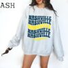 Nashville Sweatshirt - Nashville Hockey Sweatshirt - Retro Nashville Hockey Crewneck - Ice Hockey Sweatshirt - Nashville Game Day