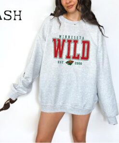 Minnesota Wild Sweatshirt, Wild Shirt, Hockey Fan Sweater, Minnesota Hockey Tee, Hockey Hoodie, Vintage Sweatshirt