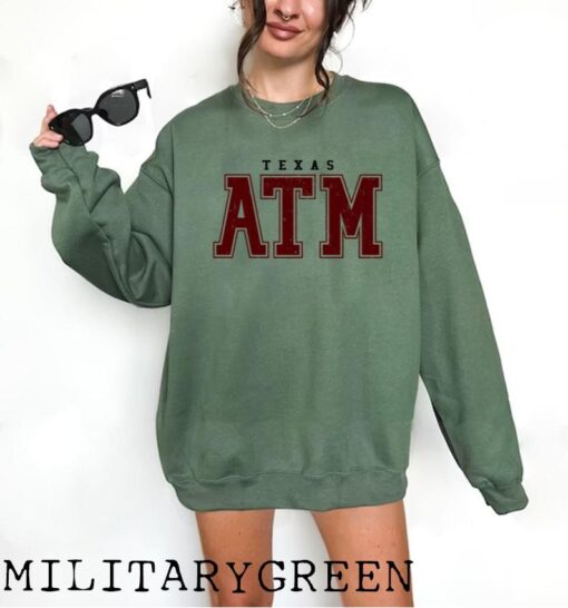 A&M Aggie Unisex Sweatshirt, ATM Sweatshirt, AtM Game Day, AtM Aggies, AtM University, AtM, Gigg Em Aggies