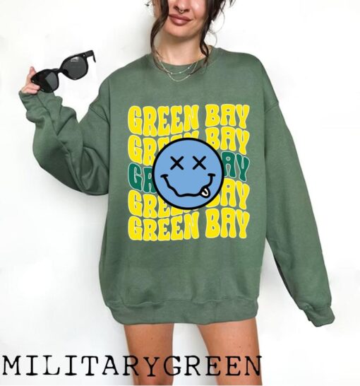 Green Bay Football Shirt, Retro Green Bay Football, Vintage Green Bay Football Shirt, Green Bay Women Shirt