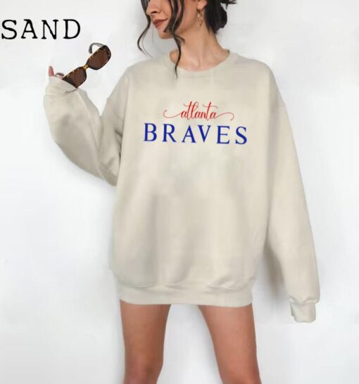 ATL Braves, Atlanta Braves, Braves Sweathirt, MLB, Custom Braves, Chop Chop Shirt, Braves Baseball, Oversized Sweatshirt