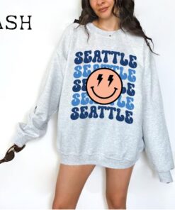 Seattle Football Vintage Style Sweatshirt,Seattle Football Crewneck Sweatshirt, Seattle Shirt, Retro Seattle Football