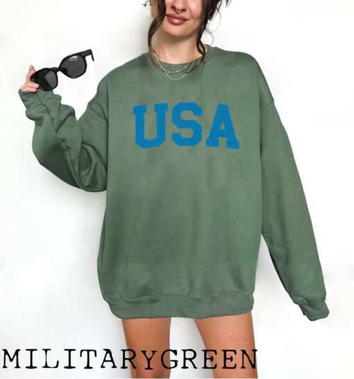 USA Sweatshirt, America Sweatshirt, USA Sweatshirt, USA Crewneck, Patriotic Shirt
