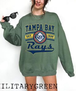 Vintage 90s MLBs Shirt, Tampa Bay Baseball Shirt  Tampa Bay EST 1998 Sweatshirtt  Vintage Baseball Fan Shirt