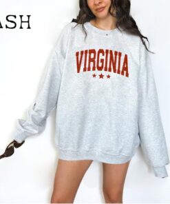 Retro Virginia Sweatshirt, Virginia Sweatshirt, Virginia State Sweatshirt, Virginia Gift, State Sweatshirt, Vintage Sweatshirt