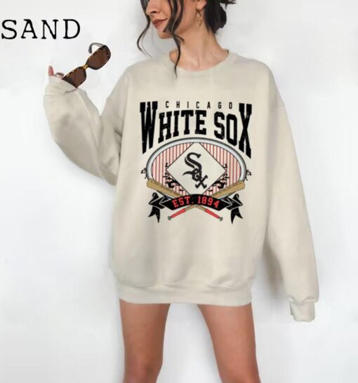 White Sox EST 1894 Shirt, Chicago Baseball Hoodie, Vintage Baseball Fan Shirt, Chicago White Sox Shirt, Baseball Unisex Tee