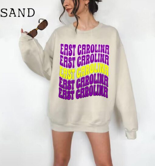 East Carolina Sweatshirt, Vintage Carolina Sweatshirt, Carolina Fan Crewneck, College Apparel, East Carolina Hoodie