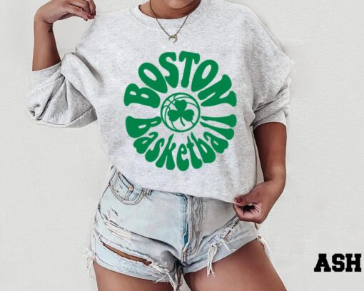Boston Basketball Shirt, Celtic Basketball Sweatshirt, Retro Basketball T-Shirt For Women And Men