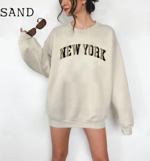 New York Crew Neck New York Sweatshirt New York Shirt Trendy Sweatshirt Oversized Sweatshirt College Crewneck College Sweatshirt