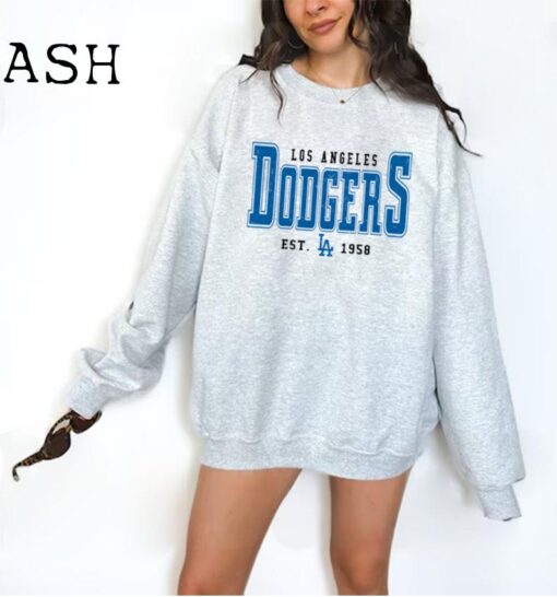 Vintage Los Angeles Dodgers Sweatshirt | Los Angeles Baseball Shirt | Los Angeles EST 1958 Sweatshirt | Vintage Baseball Fan Shirt