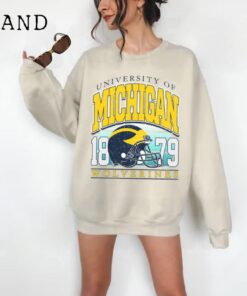 Vintage Michigan Crewneck Sweatshirt, Distressed Michigan Shirt, Illinois Fan Crewneck Michigan, Illinois Gift, College Sweater