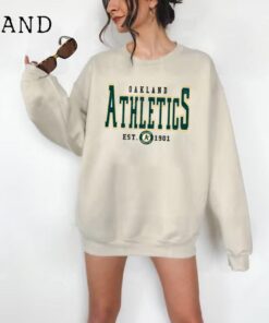 Vintage Oakland Athletic Crewneck Sweatshirt, Athletics EST 1901 Sweatshirt, Oakland Baseball Game Day Shirt, Retro Athletics Shirt