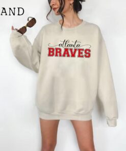 Atlanta Braves Sweatshirt, Baseball Shirt, MLB Shirt, Atlanta Georgia Baseball Shirt, Game Day Shirt, Retro Baseball