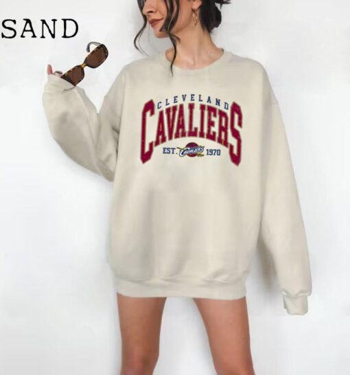 Cleveland Cavalier, Vintage Cleveland Cavalier Sweatshirt, Cleveland Basketball Shirt, Cavaliers Shirt, Basketball Fan Shirt
