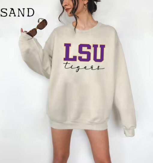 LSU Tigers Sweatshirt, Long Sleeve, or T-Shirt, Louisiana State University Spirit Wear