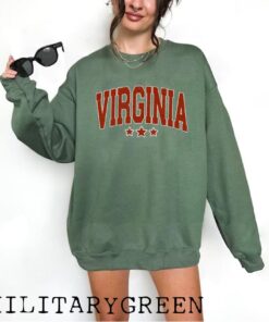 Retro Virginia Sweatshirt, Virginia Sweatshirt, Virginia State Sweatshirt, Virginia Gift, State Sweatshirt, Vintage Sweatshirt