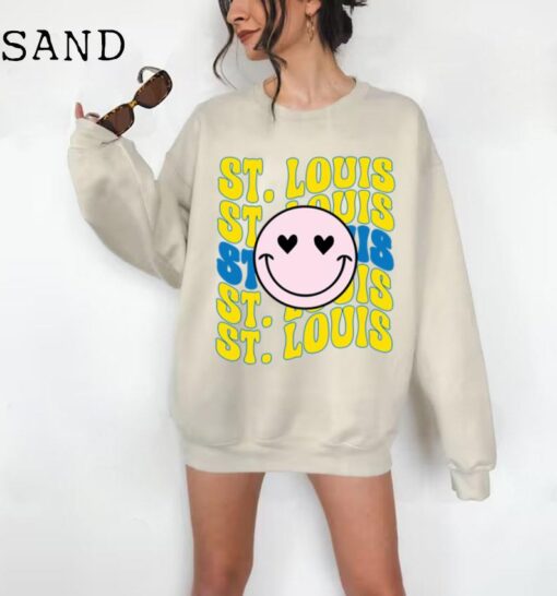 St. Louis Sweatshirt, St. Louis Gifts, St. Louis Fan, St. Louis Shirt, St. Louis Souvenir, College Student Sweater, Premium Unisex Crewneck