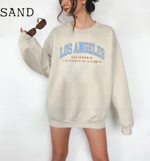 Los Angeles College Sweatshirt, California College Sweatshirt, West Coast Sweatshirt, LA College Sweatshirt