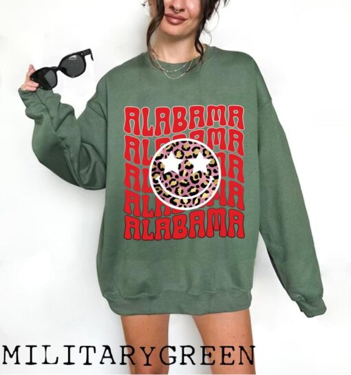 Alabama Sweatshirt, AL Sweatshirt, College Shirt, Football Shirt, Gift For Her, Women's Alabama Shirt, Trendy Sweatshirt, Oversized