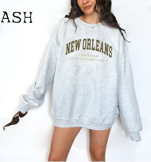 New Orleans Lousiana College Sweatshirt, College Unisex Crewneck Sweater, University Sweatshirt, USA City Sweater