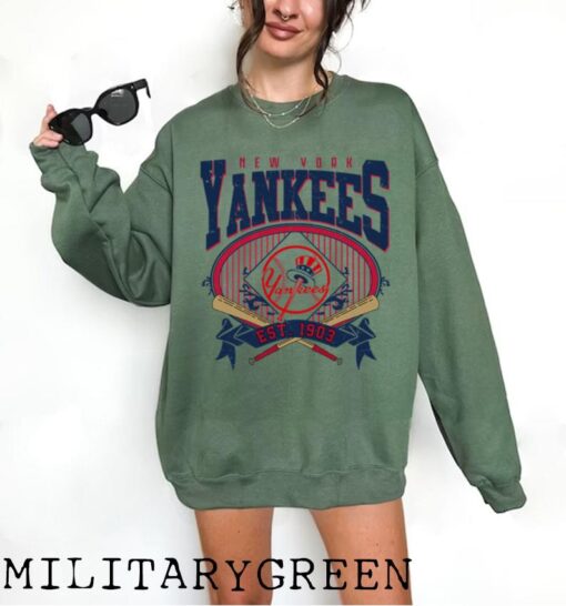 Vintage New York Yankees EST 1903 Shirt, New York Yankees Shirt, New York Baseball, Yankees Baseball Shirt, Unisex T-shirt Sweatshirt Hoodie