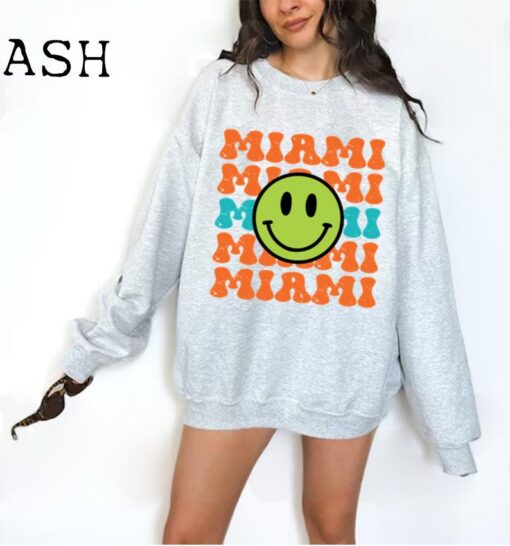 MIAMI Sweatshirt, Florida Gift, Miami Florida Sweater, Florida Souvenir, Miami Girls Trip, Miami Bachelorette, Premium Crewneck