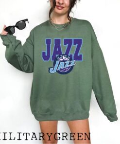 Utah Jazz Retro Vintage 1990's NBA Crewneck Sweatshirt