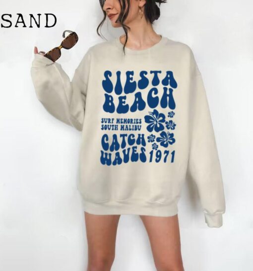 Siesta Beach Sweatshirt Ocean Beach Sweatshirt Tumblr Sweatshirt Coconut Girl Trendy Sweatshirt Aesthetic Hoodie Trendy Sweatshirt