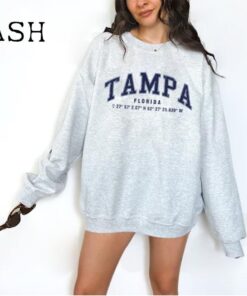 Tampa Florida College Sweatshirt, College Unisex Crewneck Sweater, Baseball Sweatshirt, East Coast Sweatshirt, USA Sweater