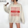 Houston Football Sweatshirt, Houston Football Crewneck Sweatshirt, Houston Football Gift for Women, Vintage Houston Football Sweatshirt