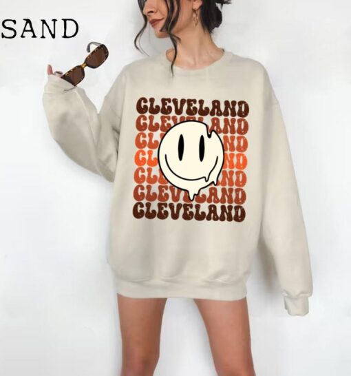 CLEVELAND Sweatshirt, Cleveland Shirt, Cleveland Ohio Gift, Ohio Sweateshirt, Cute College Student Gift, Premium Crewneck
