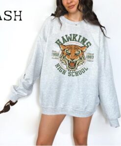 Hawkins High School Sweatshirt, Hawkins Indiana Sweat, Hawkins Tiger Sweatshirt, ST Sweatshirt, Hawkins Class of 1983