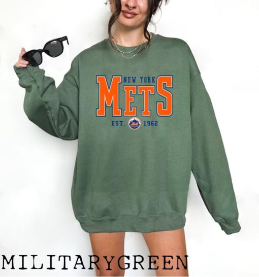 Vintage New York Mets Sweatshirt | New York Baseball Shirt | New York EST 1962 Sweatshirt | Vintage Baseball Fan Shirt