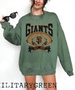 Vintage San Francisco Giant Crewneck Sweatshirt, Giants EST 1883 Sweatshirt, San Francisco Baseball Game Day, Retro Giants Shirt