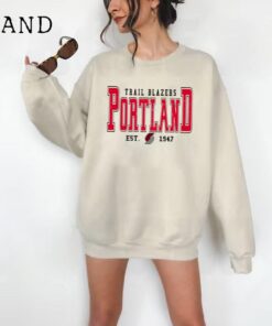 Portland Trail Blazers Sweatshirt Crewneck | Portland Basketball shirt |Trail Blazers Sweater | Basketball Fan Shirt | Basketball shirt