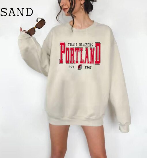 Portland Trail Blazers Sweatshirt Crewneck | Portland Basketball shirt |Trail Blazers Sweater | Basketball Fan Shirt | Basketball shirt