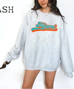 Retro Miami Sweatshirt - Unisex Sweatshirt - Cute Miami Crewneck - Vintage
