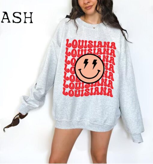 Vintage Louisiana Crewneck Sweatshirt, Louisiana Sweatshirt, Louisiana Crewneck, Louisiana Sweater, College Student Gift
